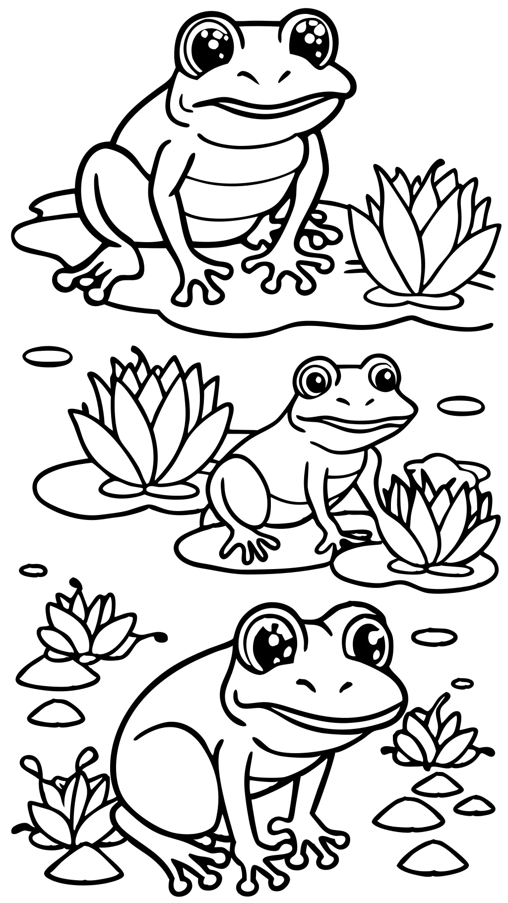 coloring pages frogs